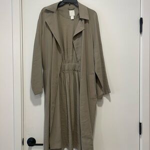 Taupe trench coat from H&M size small